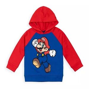 Super Mario Toddler Boys Fleece Long Sleeve Hoodie